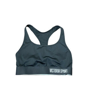 Victoria's Secret Black & White Sports Bra Athleisure Simple Tennis